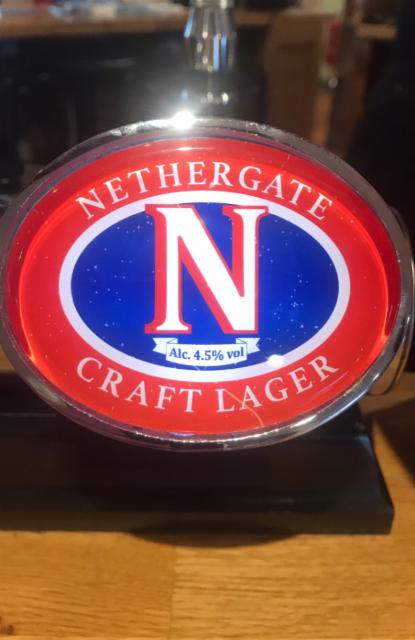 Craft Lager 4.5%, Nethergate Brewery, England
