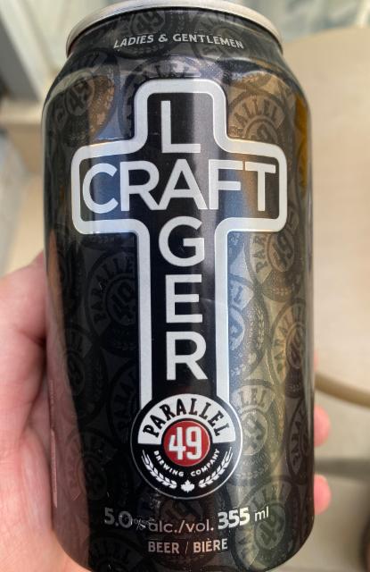 Craft Lager 5.0%, Parallel 49 Brewing Company, Canada