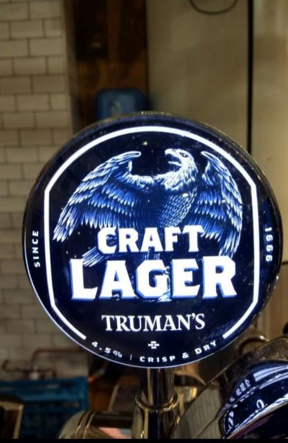 Craft Lager 4.5%, Truman's, England