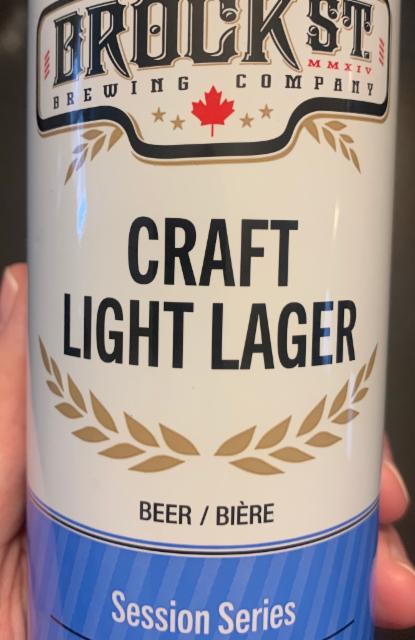 Craft Light Lager 3.7%, Brock St. Brewing Company, Canada