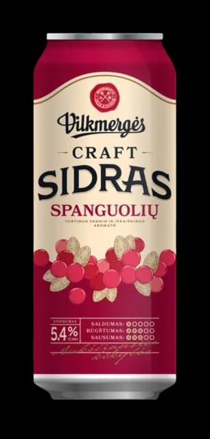 Craft Sidras Spanguolių 5.4%, Vilkmergės Alus, Lithuania