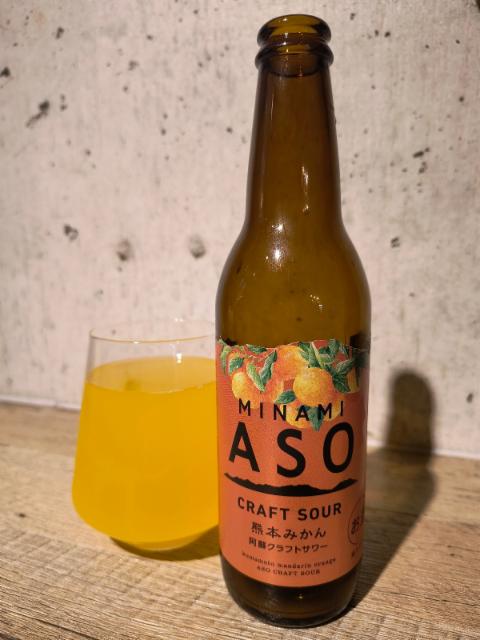 Craft Sour: Kumamoto Mandarin Orange 5.0%, Minamiaso beer, Japan