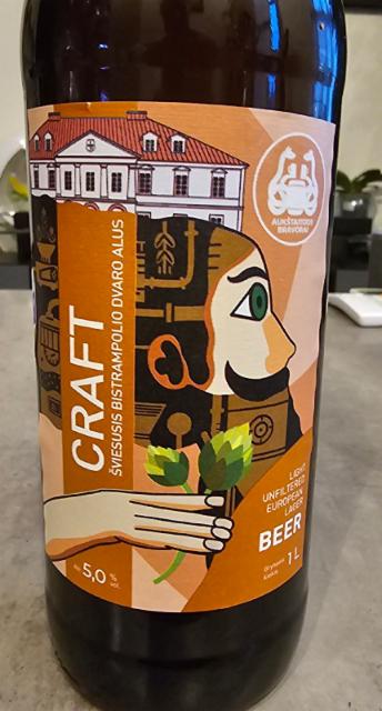 Craft Sviesusis Bistrampolio Dvaro Alus 5.0%, Aukštaitijos Bravorai, Lithuania