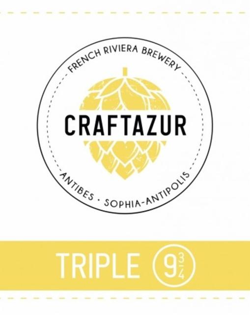 Craftazur Triple 9 3/4 9.7%, Craftazur - La Crafterie D'Azur, France