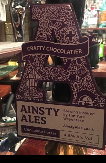 Crafty Chocolatier 4.8%, Ainsty Ales, England