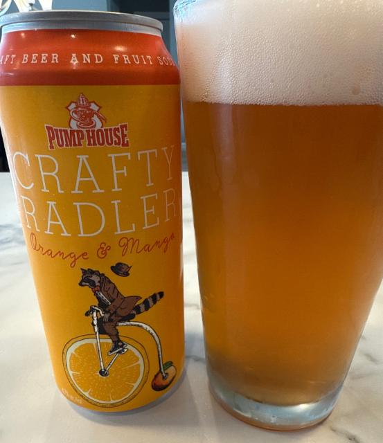 Crafty Radler (orange and mango), Pump House Brewery
