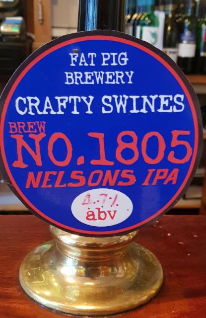 Crafty Swines - Nelsons IPA 4.7%, Fat Pig Brewery, England