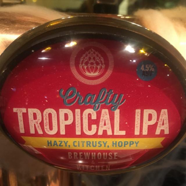 Crafty Tropical Ale 4.5%, Brewhouse & Kitchen, England