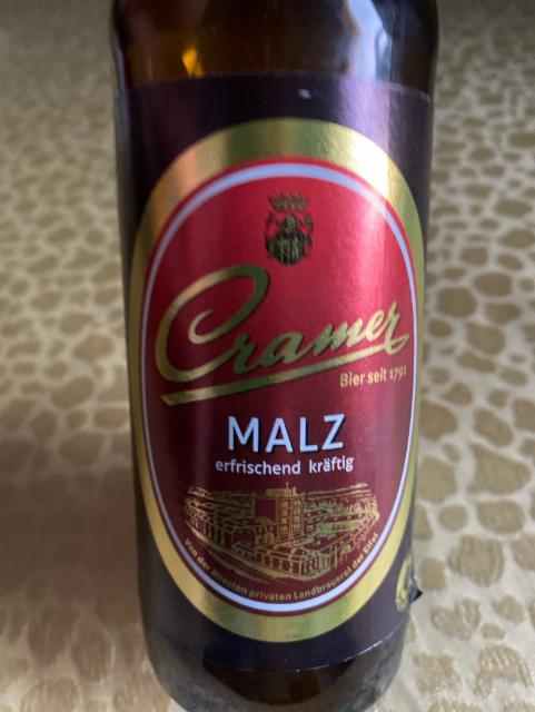 Cramer Malz 0.0%, Privatbrauerei Joh. Cramer & Cie., Germany