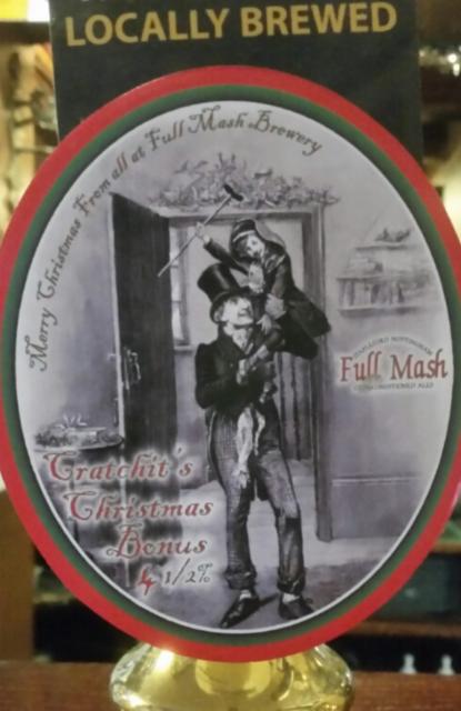 Cratchit's Christmas Bonus 4.5%, Full Mash Brewery, England