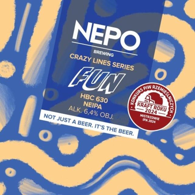 Crazy Lines Series: Fun 6.4%, Nepo Brewing (Browar Nepomucen), Poland