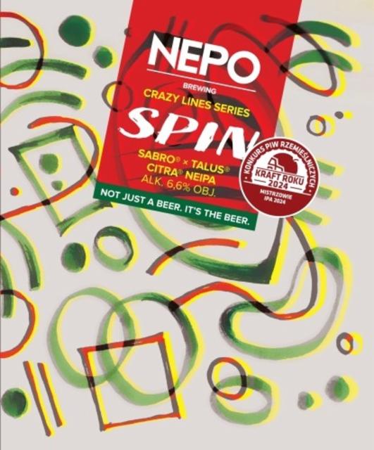 Crazy Lines Series: Spin 6.6%, Nepo Brewing (Browar Nepomucen), Poland