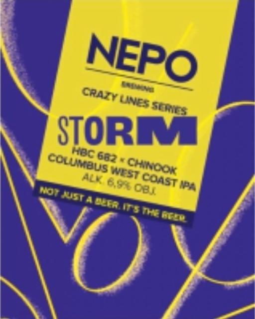 crazy lines series: storm 6.9%, Nepo Brewing (Browar Nepomucen), Poland