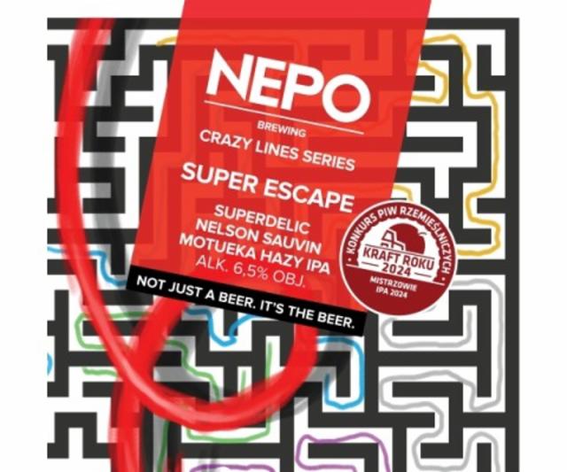Crazy Lines Series: Super Escape 6.5%, Nepo Brewing (Browar Nepomucen), Poland