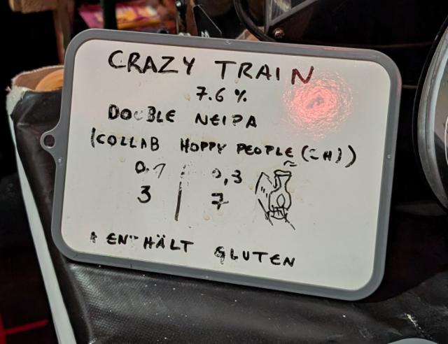 Crazy train 7.6%, Hoppy People, Switzerland