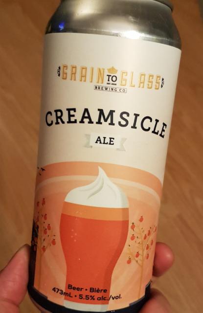 creamscile ale 5.5%, grain to glass, Canada
