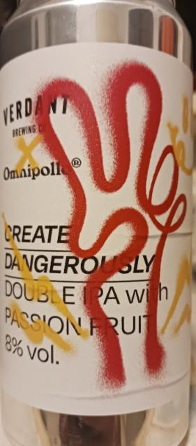 create dangerously 8.0%, Verdant Brewing Co., England
