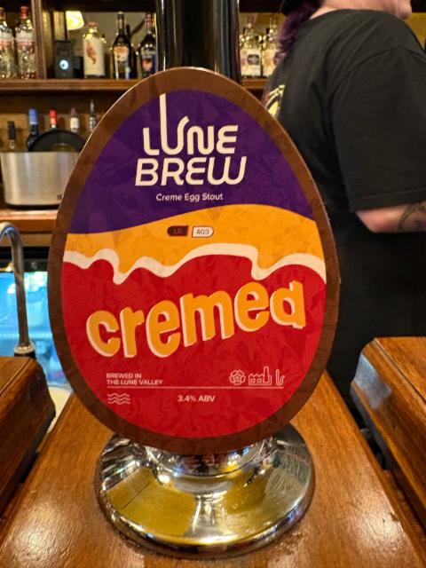 Cremed Cream Egg Stout, Lune Brew