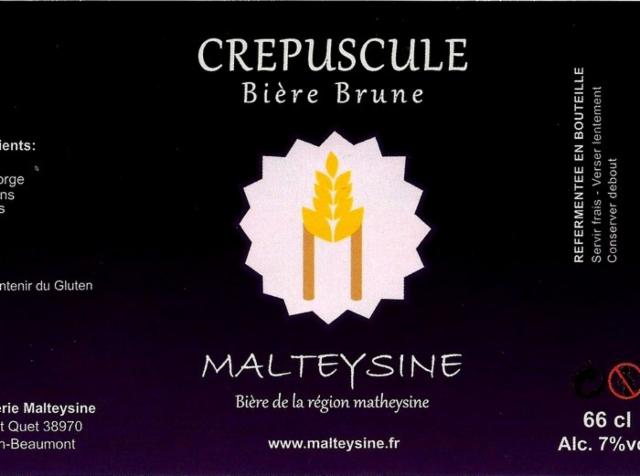 Crépuscule 5.0%, Brasserie Maltey (Ex Malteysine), France