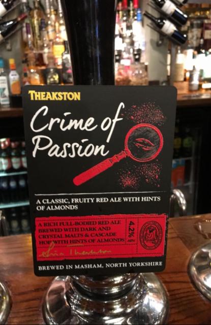 Crime of Passion 4.2%, Theakston Brewery, England
