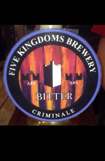 Criminale 3.8%, Five Kingdoms Brewery, Scotland