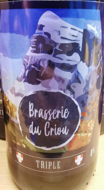 Criou Triple 8.0%, Brasserie Du Criou, France