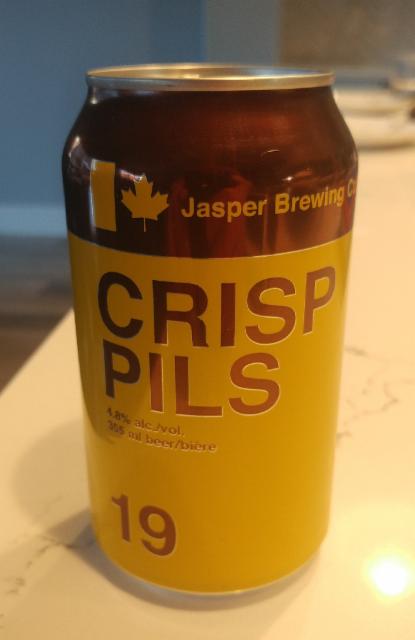 Crisp Pils 4.8%, Jasper Brewing Company, Canada