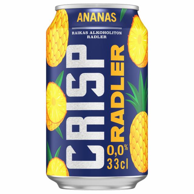 Crisp Radler Ananas 0.0%, Sinebrychoff (Carlsberg Group), Finland