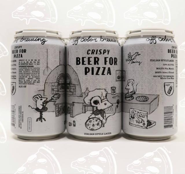 Crispy Beer for Pizza 5.0%, Off Color Brewing, United States