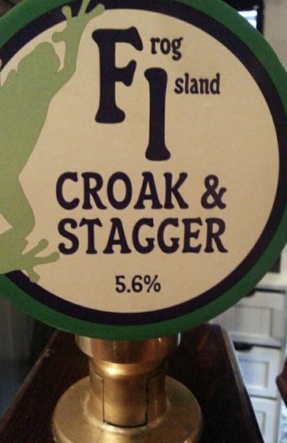 Croak & Stagger 5.6%, Frog Island Brewery, England
