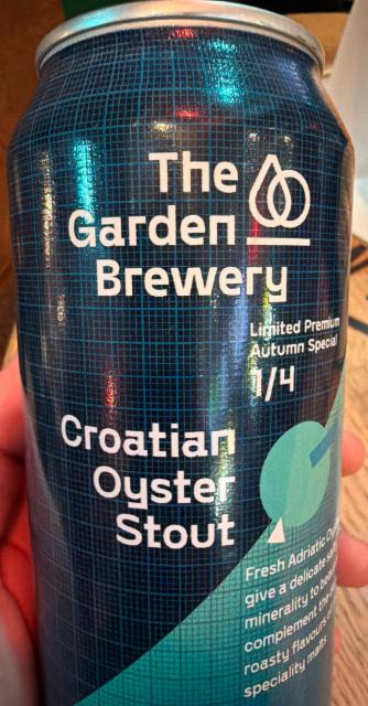 Croatian Oyster Stout 6.5%, The Garden Brewery, Croatia