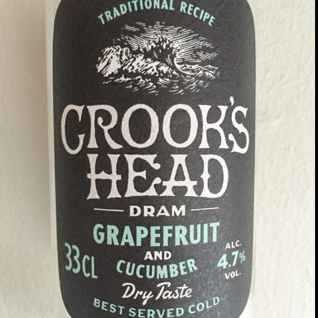 Crook's Head Dram Grapefruit and Cucumber 4.7%, Olvi, Finland
