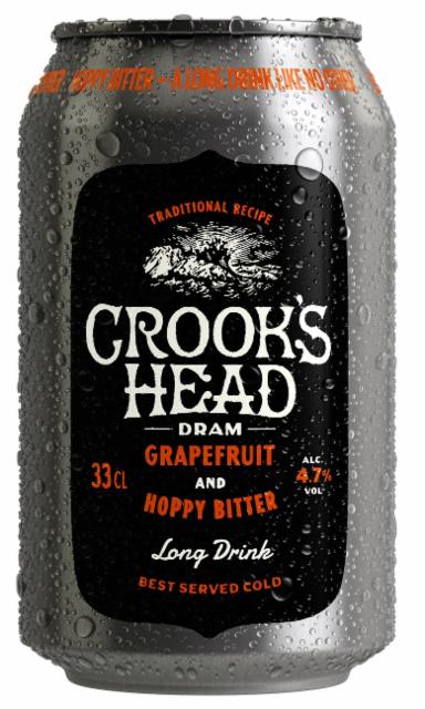 Crook's Head Dram Grapefruit and Hoppy Bitter 4.7%, Olvi, Finland
