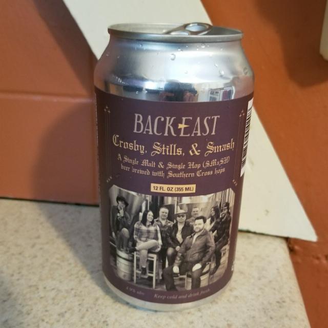 Crosby, Stills, & Smash 4.9%, Back East Brewing Company, United States
