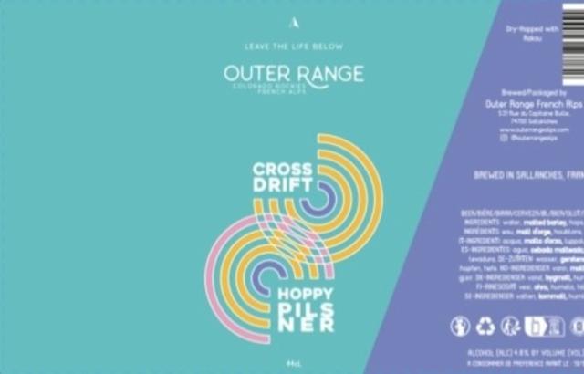 Cross Drift 4.8%, Outer Range Brewing Co. (France), France