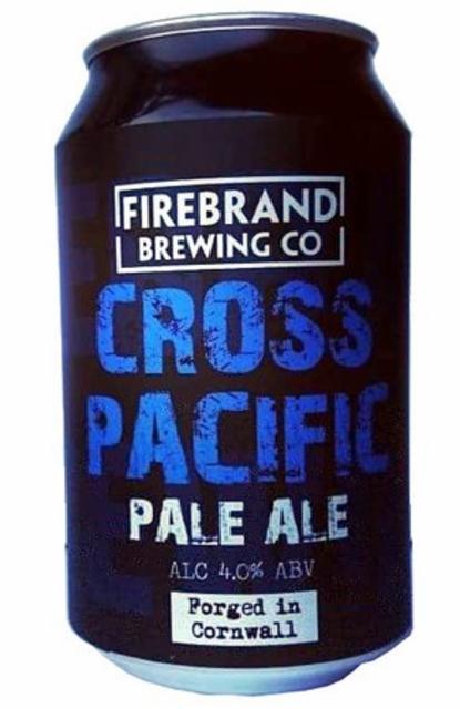 Cross Pacific Pale Ale 4.0%, Firebrand Brewing Company, England