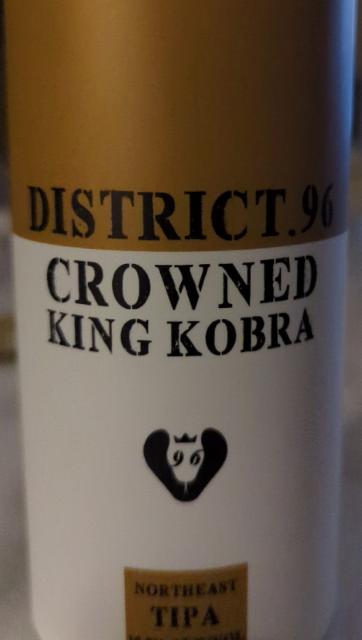 Crowned king Cobra 10.0%, District 96 Beer Factory, United States