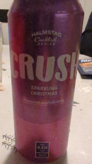 crush sparkling christmas 4.5%, Halmstad Brygghus, Sweden