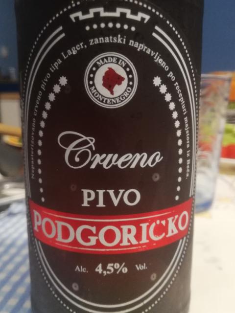 Crveno Pivo, Podgorička Pivara