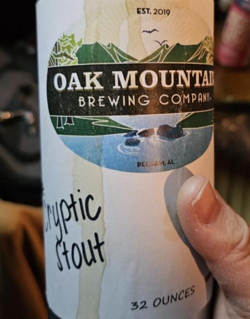 Cryptic Stout 12.2%, Oak Mountain Brewing Co, United States