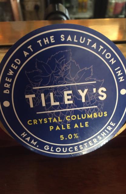 Crystal Columbus Pale Ale 5.0%, Tiley's (The Salutation Inn), England