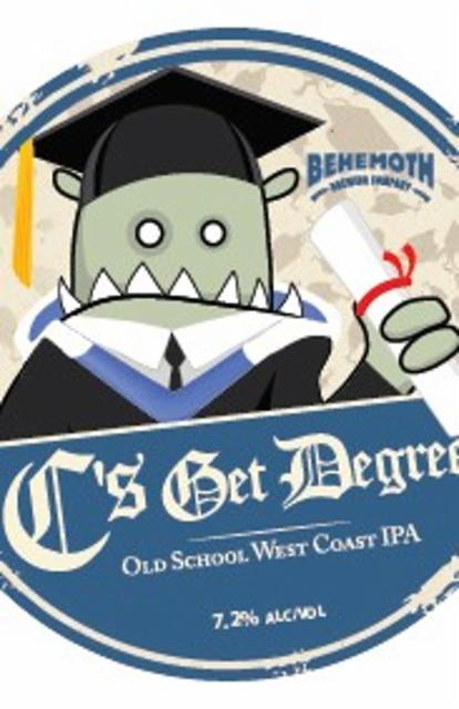 C's Get Degrees 7.2%, Behemoth Brewing Company, New Zealand