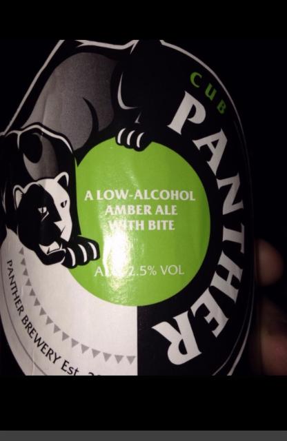 Cub 2.5%, Panther Brewery, England