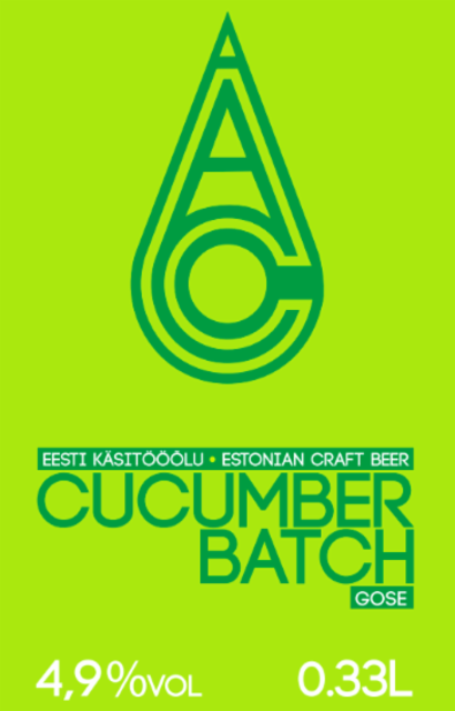 Cucumberbatch 2018 4.9%, Anderson's Craft Beer, Estonia