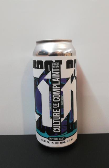 Culture of Complaint (Ghost 884) 11.0%, Adroit Theory Brewing Company, United States