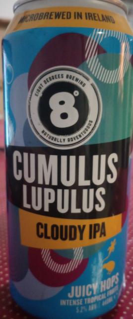 Cumulus Lupulus 5.2%, Eight Degrees Brewing, Ireland