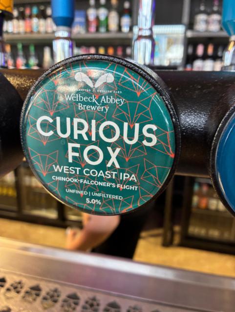 Curious fox 5.0%, Welbeck Abbey Brewery, England