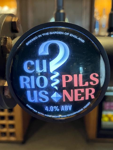 Curious Pilsner 4.0% ABV 4.0%, Curious Brewery, England
