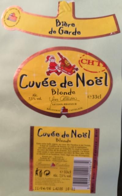 Ch'ti Cuvée De Noël Blonde 7.5%, Brasserie Castelain, France