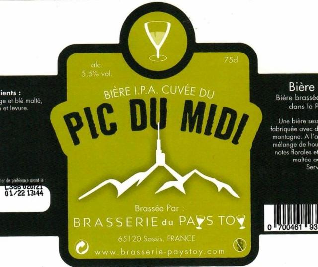 Cuvée Du Pic Du Midi 5.5%, Brasserie Du Pays Toy, France